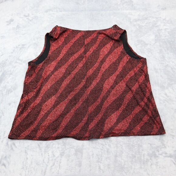 DressBarn Suits Womens 22 Red 2 Piece Embroidery Blazer Jacket and Tank - Picture 13 of 16